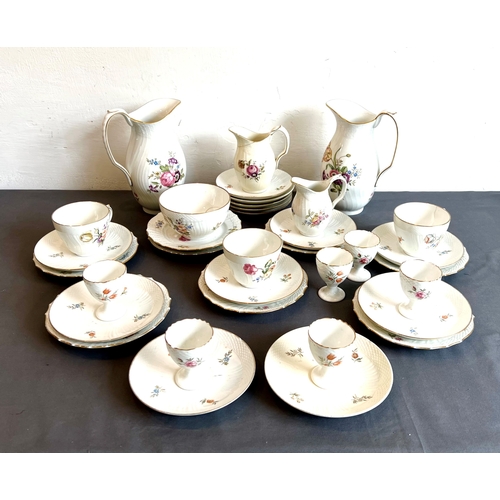 26 - A collection of Royal Copenhagen porcelain floral pattern tea and dinner ware - early to mid-20th ce... 