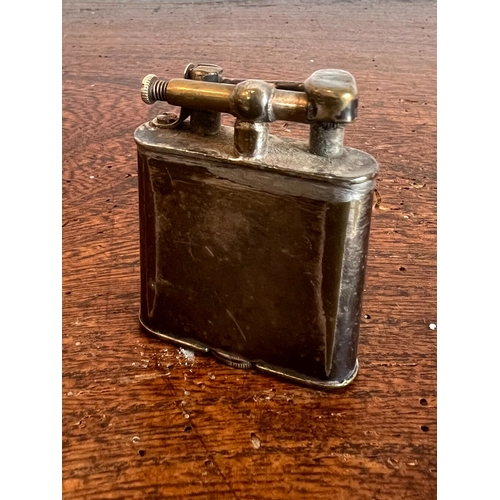 739 - A collection of vintage cigarette lighters - including a 1920s Dunhill plated brass Unique lighter; ... 