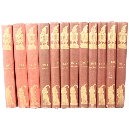 300 - Punch - a six year run from 1914 to 1919, in twelve volumes