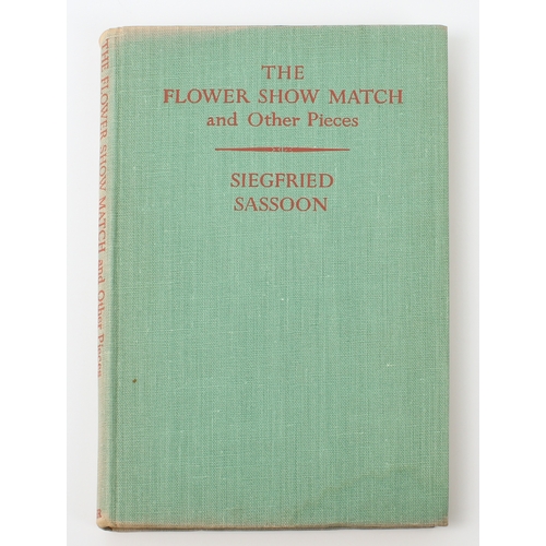 314 - SASSOON, Siegfried - two first editions and one other:
 The Flower-Show Match and Other Pieces (Fabe... 