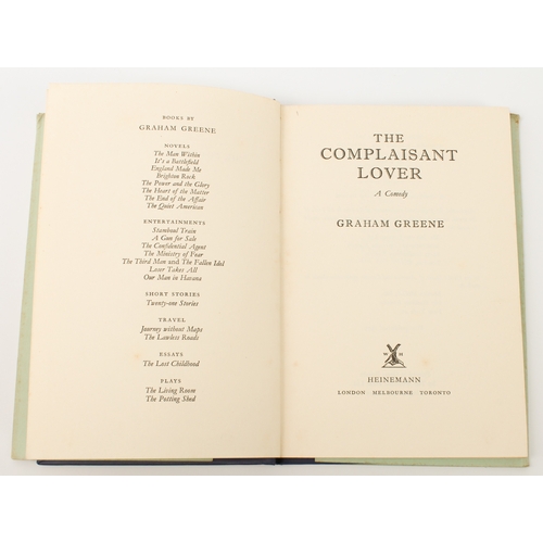 316 - GREENE, Graham - Loser Takes All (William Heinemann 1955), The Complaisant Lover (William Heinemann ... 