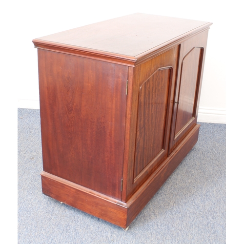 425 - A fine mid-19th century mahogany medal, coin or specimen collector's cabinet - the moulded top over ... 