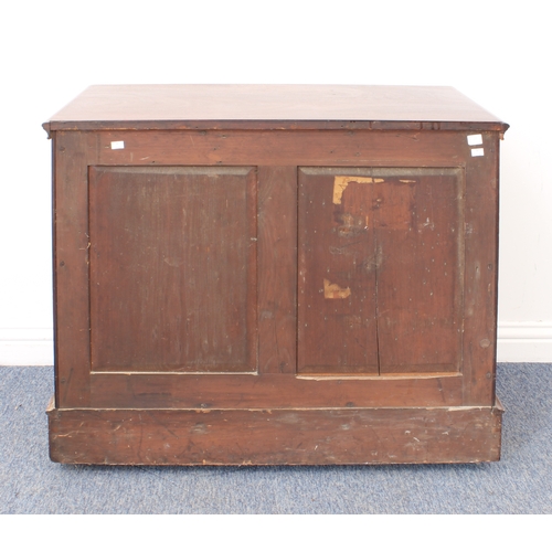 425 - A fine mid-19th century mahogany medal, coin or specimen collector's cabinet - the moulded top over ... 