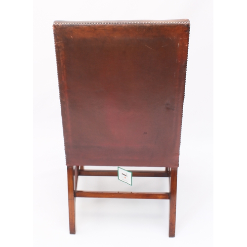 436 - A Ralph Lauren leather Gainsborough style armchair