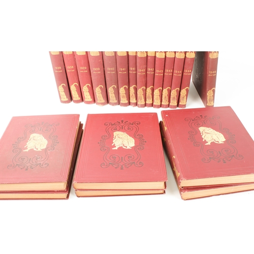 298 - Punch - an almost complete run from 1938 to 1949, twenty-three volumes (lacking 1 volume)