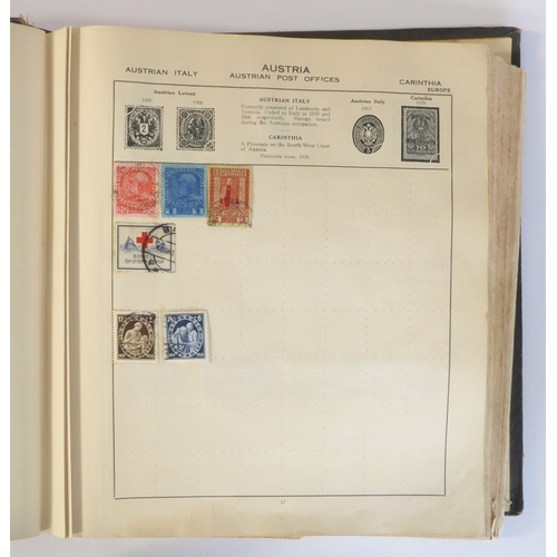 759 - A 'Triumph Stamp Album of the World' - a good collection of GB and world stamps, mostly Victoria to ... 