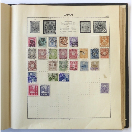 759 - A 'Triumph Stamp Album of the World' - a good collection of GB and world stamps, mostly Victoria to ... 