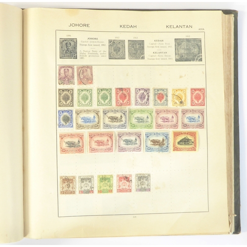 759 - A 'Triumph Stamp Album of the World' - a good collection of GB and world stamps, mostly Victoria to ... 