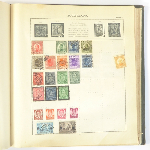 759 - A 'Triumph Stamp Album of the World' - a good collection of GB and world stamps, mostly Victoria to ... 