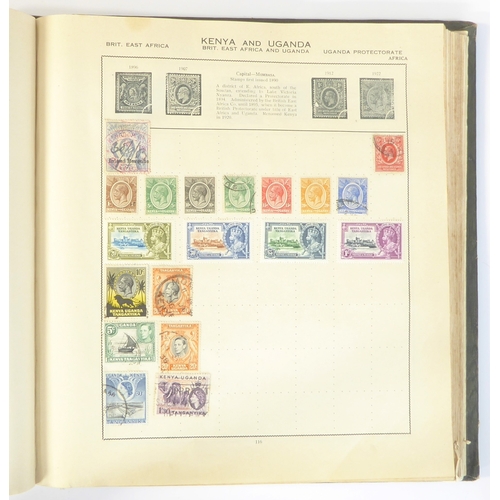 759 - A 'Triumph Stamp Album of the World' - a good collection of GB and world stamps, mostly Victoria to ... 