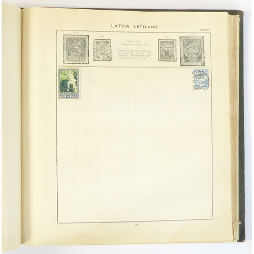 759 - A 'Triumph Stamp Album of the World' - a good collection of GB and world stamps, mostly Victoria to ... 