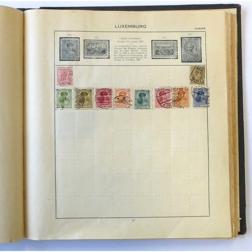 759 - A 'Triumph Stamp Album of the World' - a good collection of GB and world stamps, mostly Victoria to ... 