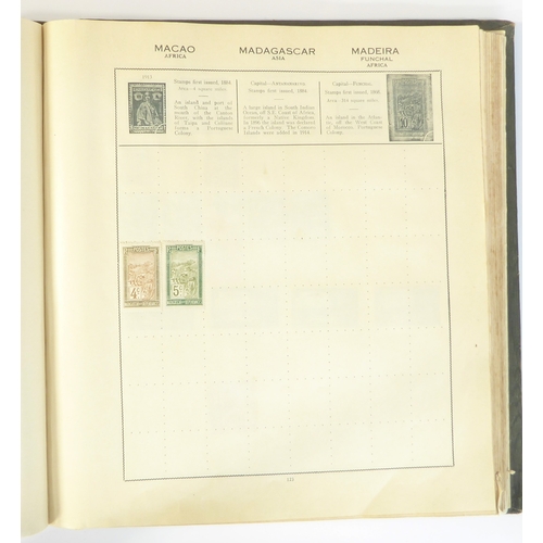 759 - A 'Triumph Stamp Album of the World' - a good collection of GB and world stamps, mostly Victoria to ... 