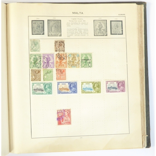 759 - A 'Triumph Stamp Album of the World' - a good collection of GB and world stamps, mostly Victoria to ... 