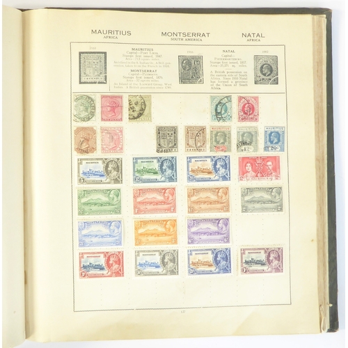 759 - A 'Triumph Stamp Album of the World' - a good collection of GB and world stamps, mostly Victoria to ... 