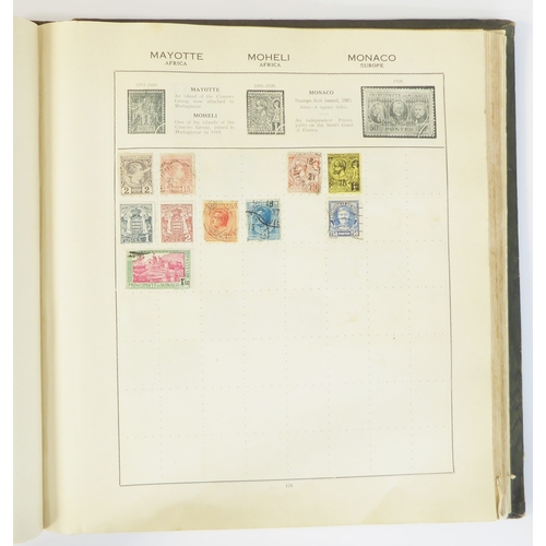 759 - A 'Triumph Stamp Album of the World' - a good collection of GB and world stamps, mostly Victoria to ... 