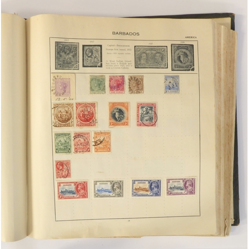 759 - A 'Triumph Stamp Album of the World' - a good collection of GB and world stamps, mostly Victoria to ... 