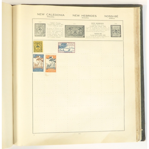 759 - A 'Triumph Stamp Album of the World' - a good collection of GB and world stamps, mostly Victoria to ... 