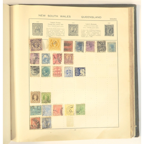 759 - A 'Triumph Stamp Album of the World' - a good collection of GB and world stamps, mostly Victoria to ... 