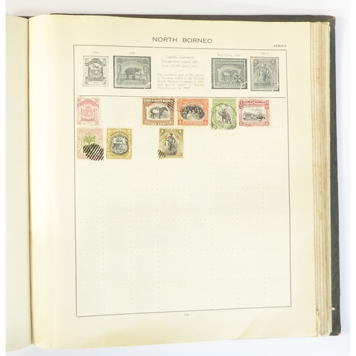 759 - A 'Triumph Stamp Album of the World' - a good collection of GB and world stamps, mostly Victoria to ... 