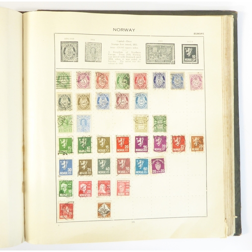 759 - A 'Triumph Stamp Album of the World' - a good collection of GB and world stamps, mostly Victoria to ... 