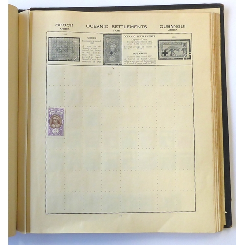 759 - A 'Triumph Stamp Album of the World' - a good collection of GB and world stamps, mostly Victoria to ... 