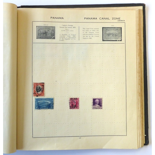 759 - A 'Triumph Stamp Album of the World' - a good collection of GB and world stamps, mostly Victoria to ... 