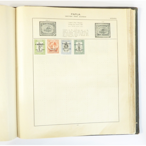 759 - A 'Triumph Stamp Album of the World' - a good collection of GB and world stamps, mostly Victoria to ... 