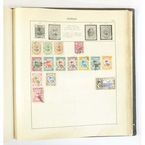 759 - A 'Triumph Stamp Album of the World' - a good collection of GB and world stamps, mostly Victoria to ... 