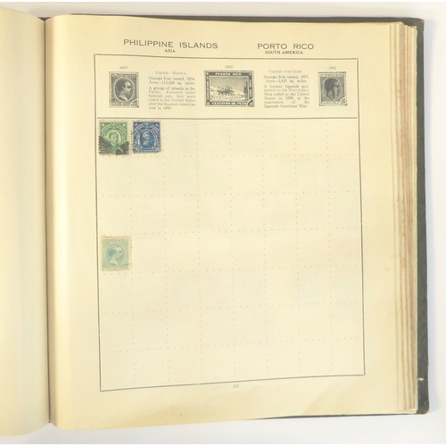 759 - A 'Triumph Stamp Album of the World' - a good collection of GB and world stamps, mostly Victoria to ... 