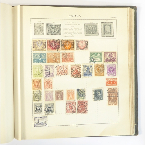 759 - A 'Triumph Stamp Album of the World' - a good collection of GB and world stamps, mostly Victoria to ... 