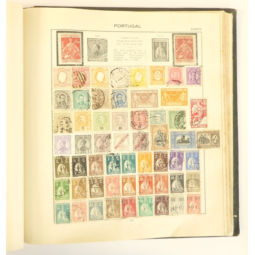 759 - A 'Triumph Stamp Album of the World' - a good collection of GB and world stamps, mostly Victoria to ... 