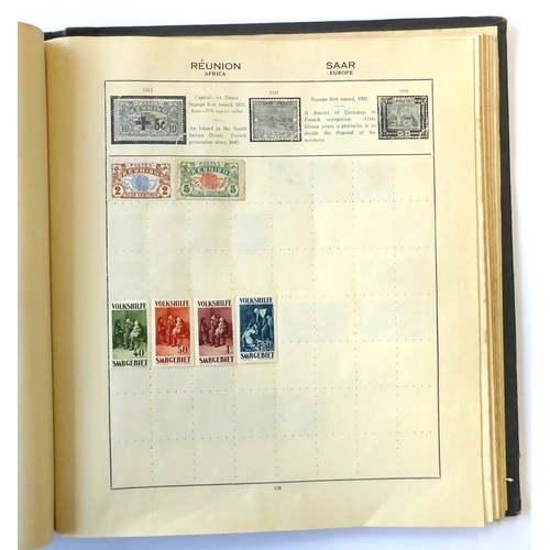 759 - A 'Triumph Stamp Album of the World' - a good collection of GB and world stamps, mostly Victoria to ... 