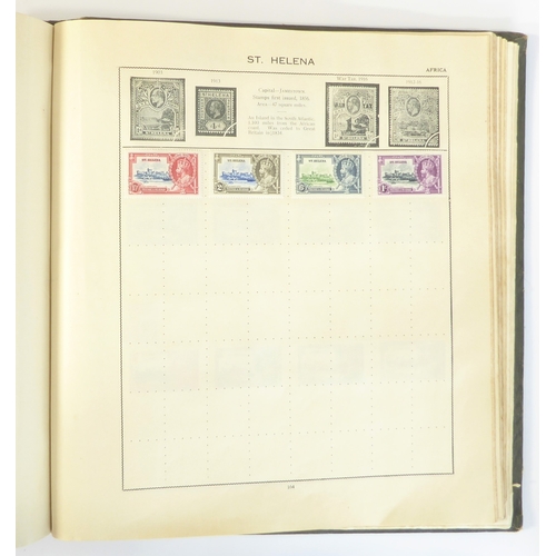 759 - A 'Triumph Stamp Album of the World' - a good collection of GB and world stamps, mostly Victoria to ... 