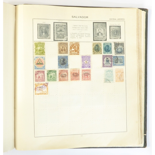 759 - A 'Triumph Stamp Album of the World' - a good collection of GB and world stamps, mostly Victoria to ... 