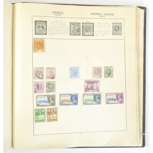 759 - A 'Triumph Stamp Album of the World' - a good collection of GB and world stamps, mostly Victoria to ... 