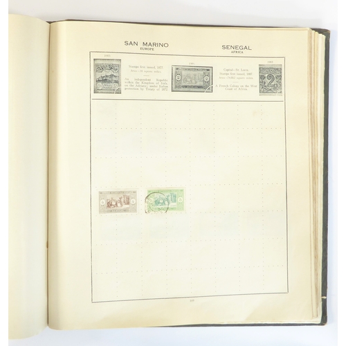 759 - A 'Triumph Stamp Album of the World' - a good collection of GB and world stamps, mostly Victoria to ... 