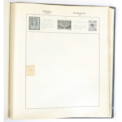 759 - A 'Triumph Stamp Album of the World' - a good collection of GB and world stamps, mostly Victoria to ... 