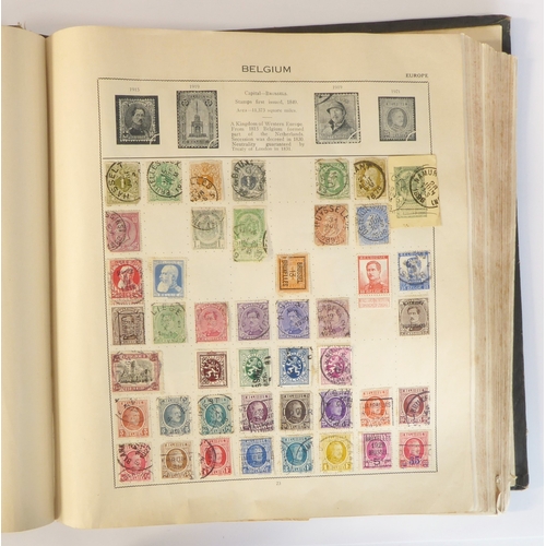 759 - A 'Triumph Stamp Album of the World' - a good collection of GB and world stamps, mostly Victoria to ... 