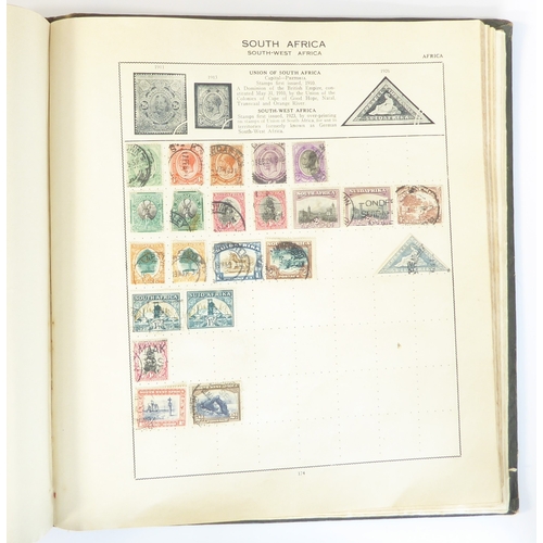 759 - A 'Triumph Stamp Album of the World' - a good collection of GB and world stamps, mostly Victoria to ... 