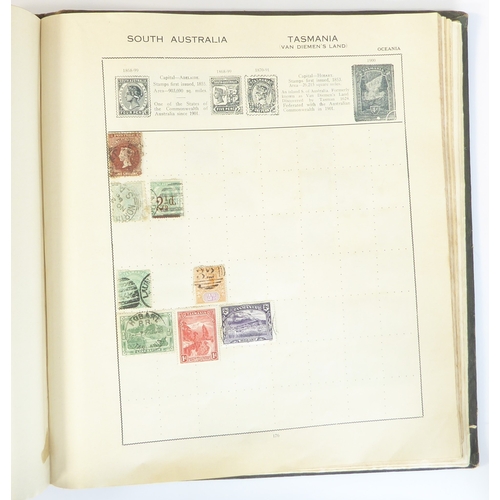 759 - A 'Triumph Stamp Album of the World' - a good collection of GB and world stamps, mostly Victoria to ... 