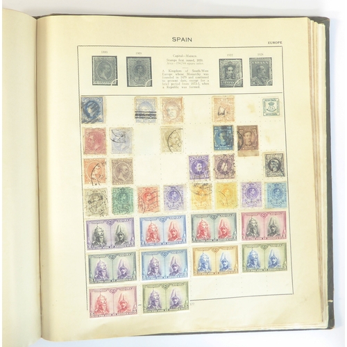 759 - A 'Triumph Stamp Album of the World' - a good collection of GB and world stamps, mostly Victoria to ... 