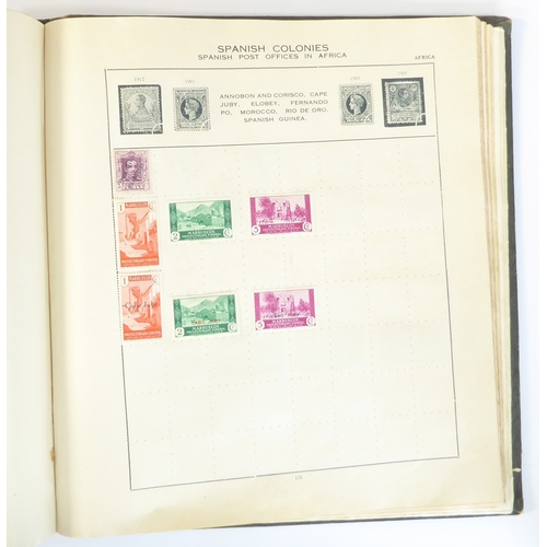 759 - A 'Triumph Stamp Album of the World' - a good collection of GB and world stamps, mostly Victoria to ... 