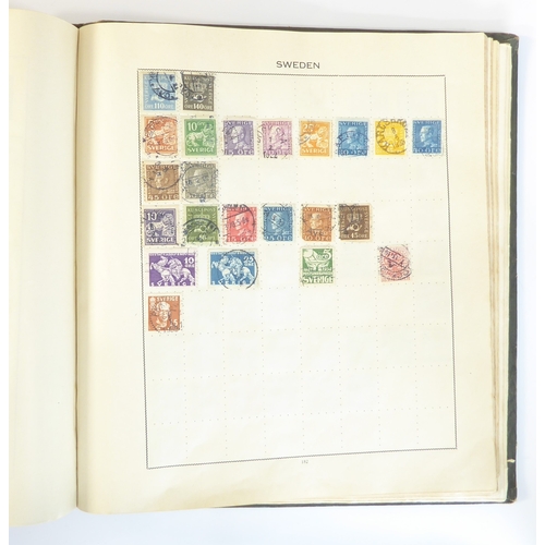 759 - A 'Triumph Stamp Album of the World' - a good collection of GB and world stamps, mostly Victoria to ... 