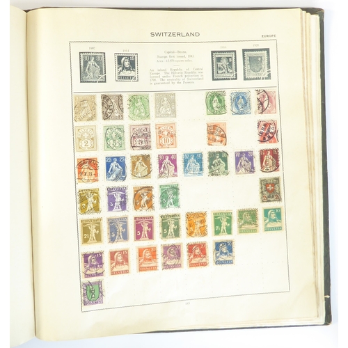 759 - A 'Triumph Stamp Album of the World' - a good collection of GB and world stamps, mostly Victoria to ... 