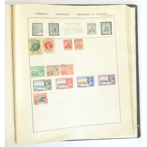 759 - A 'Triumph Stamp Album of the World' - a good collection of GB and world stamps, mostly Victoria to ... 