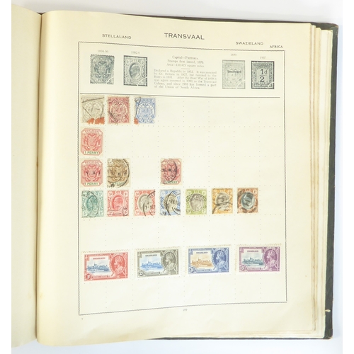 759 - A 'Triumph Stamp Album of the World' - a good collection of GB and world stamps, mostly Victoria to ... 