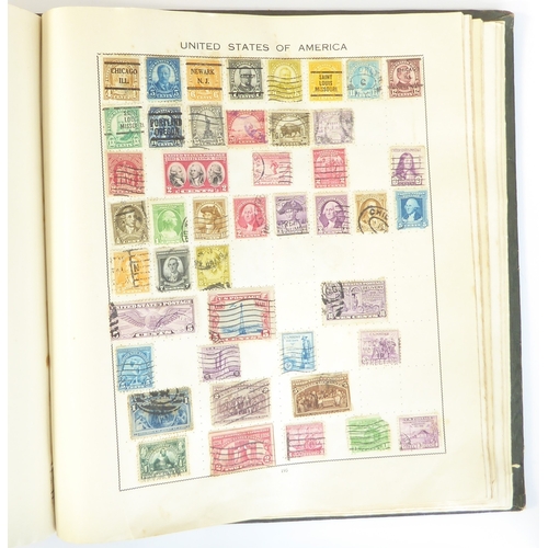 759 - A 'Triumph Stamp Album of the World' - a good collection of GB and world stamps, mostly Victoria to ... 