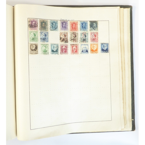 759 - A 'Triumph Stamp Album of the World' - a good collection of GB and world stamps, mostly Victoria to ... 