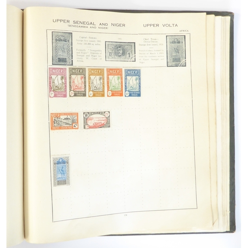 759 - A 'Triumph Stamp Album of the World' - a good collection of GB and world stamps, mostly Victoria to ... 